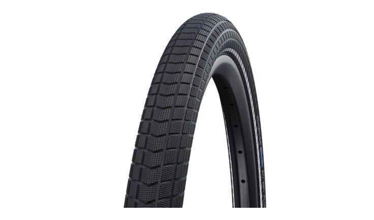 Schwalbe Big Ben Plus Tire 20×2.15 (55-406) Black Performance Reflective Strip Endurance Green Guard Wire